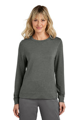 TravisMathew Women's Long Weekend Crew - Dark Grey Heather - S